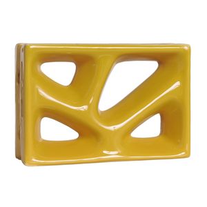 Cobogó Martins Rama 23 X 16 X 8 CM Amarelo