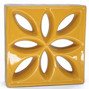 Cobogó Martins Lotus 25 X 25 X 8 CM Amarelo