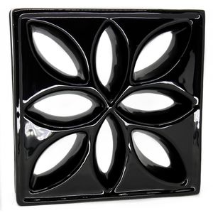 Cobogó Martins Folha 25 X 25 X 8 CM Preto