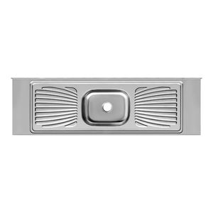 Pia de Cozinha Aço Inox Monobloco Reforçada 200x53cm