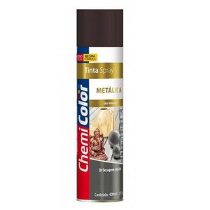 Tinta Spray Chemicolor Metálica Preto 400ml