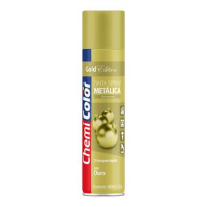 Tinta Spray Chemicolor Metálica Ouro Ref: 680187 400ml