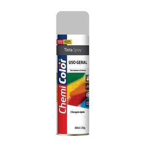 Tinta Spray Chemicolor Uso Geral Cinza Claro 400ml