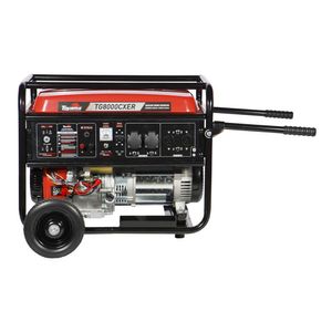 Gerador Toyama A Gasolina Tg8000Cxer, Monofasico, 115/230V, 60Hz, 7.2Kw, Part. Eletrica/Manual, Com Rodas