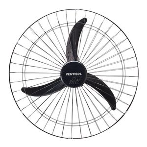 Ventilador Parede Oscilante Ventisol 3 Pás New Premium Preto 60cm 220V