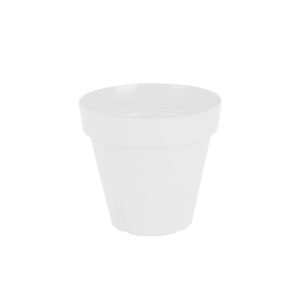 Vaso para Plantas em Polietileno Sampa Branco Sólido 18X16CM - I.SAMP.018.016.06 - Vasart