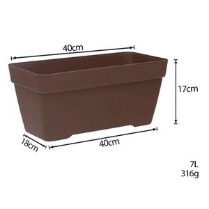 Vaso para Plantas Redondo em Polietileno Floreira Sampa Taupe 40X17CM - I.FSAM.040.017.34 - Vasart