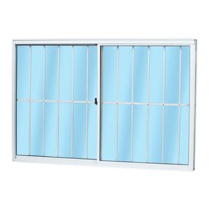 Janela de Correr MGM Soft 2 Folhas com Grade 100X150CM