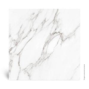 Piso Cerâmico Marmorizado Brilhante Branco Tipo A 58X58CM - Incenor