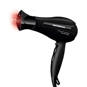 Secador de Cabelo Power Shine Black Íon Preto 220V 2000W - SC-13 - Mondial