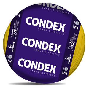 Cabo Flexível 4MM 100 Metros Rolo Especial Amarelo Condex Fios