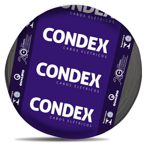 Cabo Flexível 4MM 50 Metros Rolo Especial Cinza Condex Fios