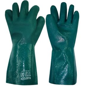 Luva de PVC Forrada Plastcor Palma Lisa 35 CM