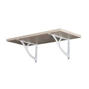 Prateleira Pratefix Premium 30x60 CM Branco e Madeira