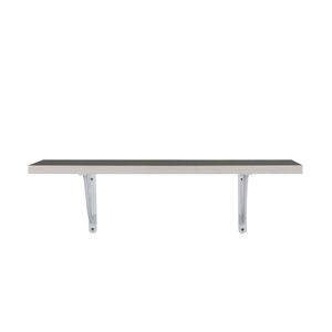 Prateleira Pratefix Premium 30x60 CM Branco e Madeira