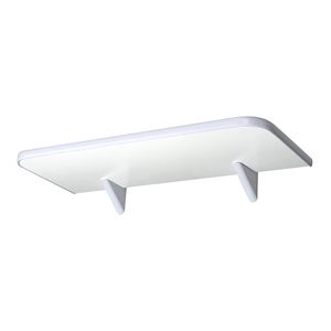 Prateleira Pratefix Soft com Suporte Vip 30x90 CM Branco