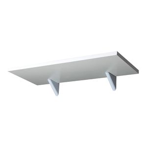 Prateleira Classic com Suporte Vip Branco 20x90 CM - Pratefix