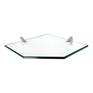 Prateleira Pratefix com Suporte Recort Glass 25X25 CM
