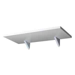 Prateleira Pratefix Classic Branca 15x45cm Sup Vip MDP