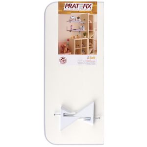 Prateleira Pratefix Soft Branca 20x45cm Sup Vip MDP
