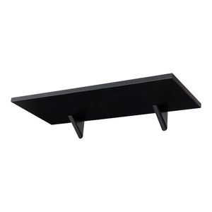 Prateleira Pratefix Design com Suporte 25x90 CM Preto