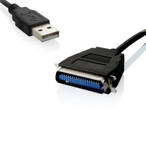 Cabo USB Multilaser 1,1X Paralelo 36 Pinos WI198 Preto