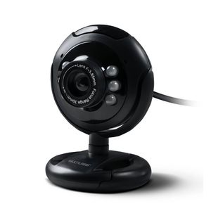 Webcam Multilaser WC045 Plug Microfone USB Preto