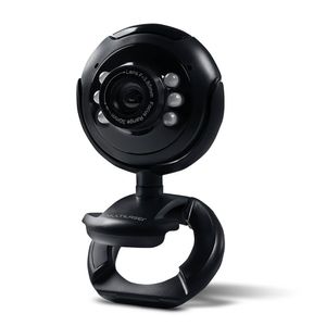 Webcam Multilaser WC045 Plug Microfone USB Preto