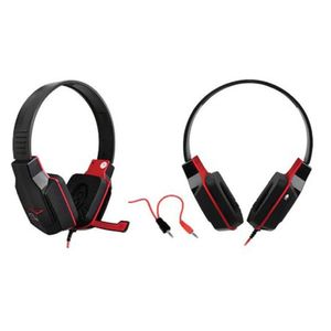 Fone Headset Gamer Multilaser P2 PH073 Preto e Vermelho