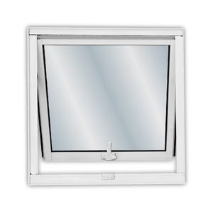 Janela de Alumínio MGM Máximo Ar Soft 50X50CM Vermelho e Branco