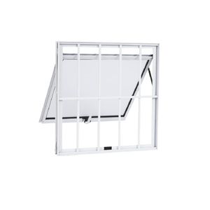 Janela de Alumínio MGM Máximo Ar Soft 60X60CM Vermelho e Branco