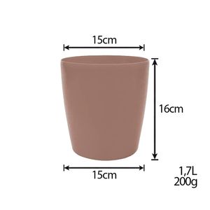 Vaso para Plantas em Polietileno Malva Vintage 15X16CM - I.ORQU.015.016.67 - Vasart