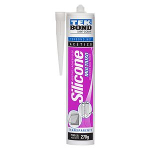 Silicone Acético 270G INCOLOR MULTIUSO TEKBOND