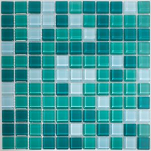Pastilha Vidro 30X30 Mescla Esmeralda Vidro Real