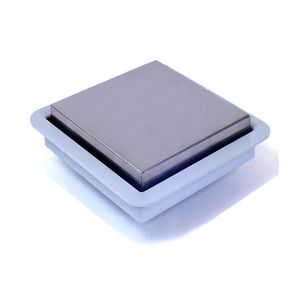 Ralo Square Linear Tampa Inox 15 X 15 CM