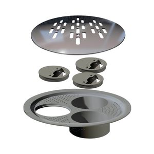 Grelha Redonda Linear 150 MM Polida