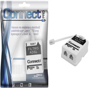Filtro de Telefone + PC ADSL Connect Pro 075-7774