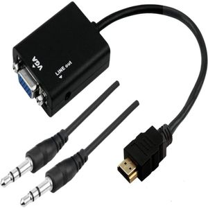 Conversor 5 de Video HDMI Para VGA Saida R / L com Cabo P2ST 220V