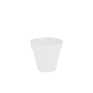 Vaso para Plantas em Polietileno Sampa Branco Sólido 8X8CM - I.SAMP.008.008.06 - Vasart