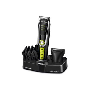 Aparador de Pelos Mondial Super Groom BG-04 com Função 6 em 1 Bivolt Preto