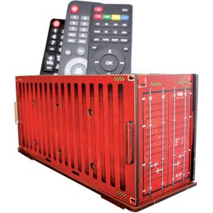 Porta Controle Cia Laser Contêiner Vermelho