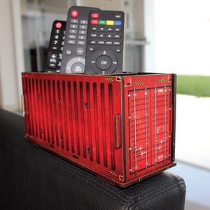 Porta Controle Cia Laser Contêiner Vermelho
