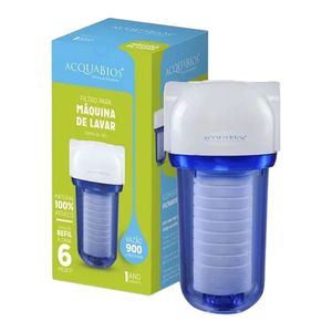 Filtro Transparente para Máquina de Lavar com Refil Acquabios Acqua 200 7"