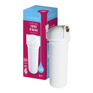 Filtro para Caixa d Água Acquabios Rosca Metálica 9,3/4 Branco