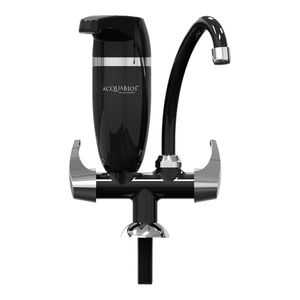 Torneira de Mesa com Filtro Acquabios Premium Preta Cromada