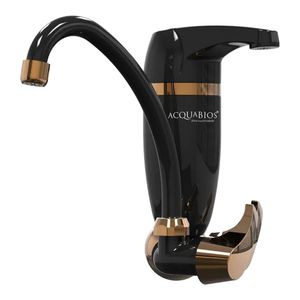 Filtro Torneira Purificador Acquabios Premium Preto/Dourado