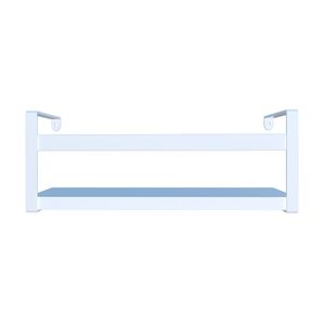 Prateleira Dicarlo Box Estilo 45 CM Branco/Branco