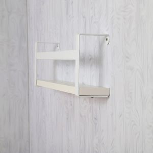 Prateleira Dicarlo Box Estilo 45 CM Branco/Branco