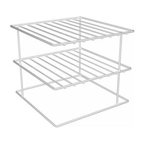 Organizador Para Pratos Quadrado Branco - Dicarlo