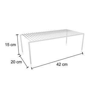 Organizador Para Armário G Branco ?15X42X20Cm - Dicarlo
